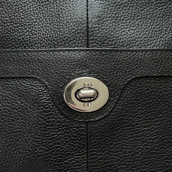 Coach Penelope Slim Crossbody Shoulder Bag Black Pebbled Leather B1168-F16533 - Picture 4 of 12